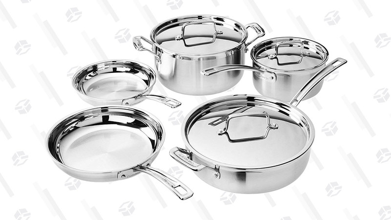 Juego de utensilios de cocina Cuisinart Mutliclad Pro de 8 piezas | $130 | Amazon Gráfico: Shep McAllister